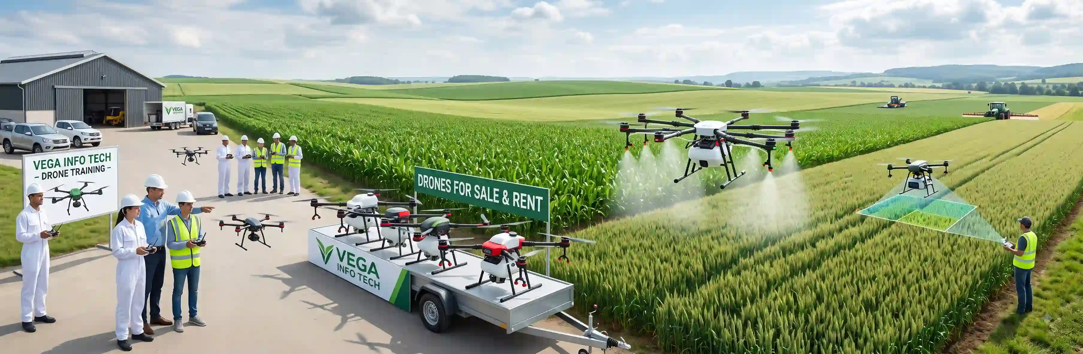 Agriculture Drones sale at agriculature land