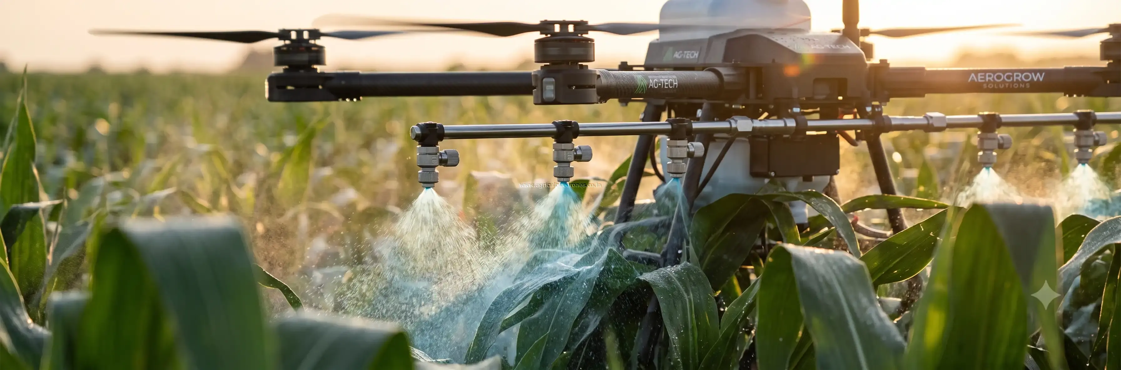 Drones Carry Spray Pesticides Solution India